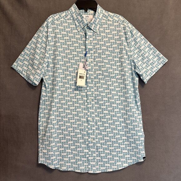 NWT Southern Tide Brrr Stay Shady Sport Shirt Mens Small Sunglasses Print $128 - Picture 2 of 10